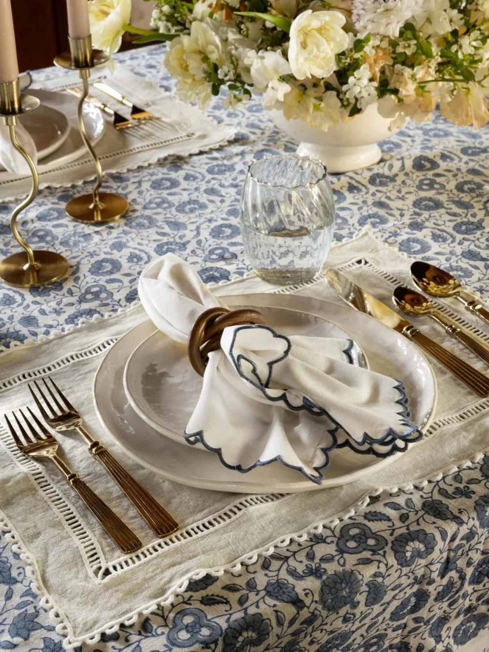 McGee and Co Mcnully -Gold Flatware Set - 5-Piece Place Setting